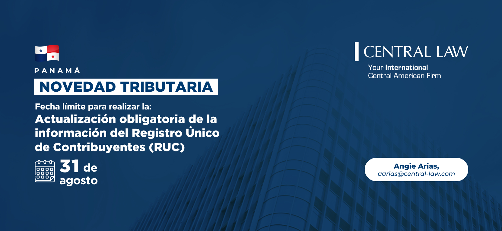 , PANAMÁ &#8211; Recordatorio importante para contribuyentes