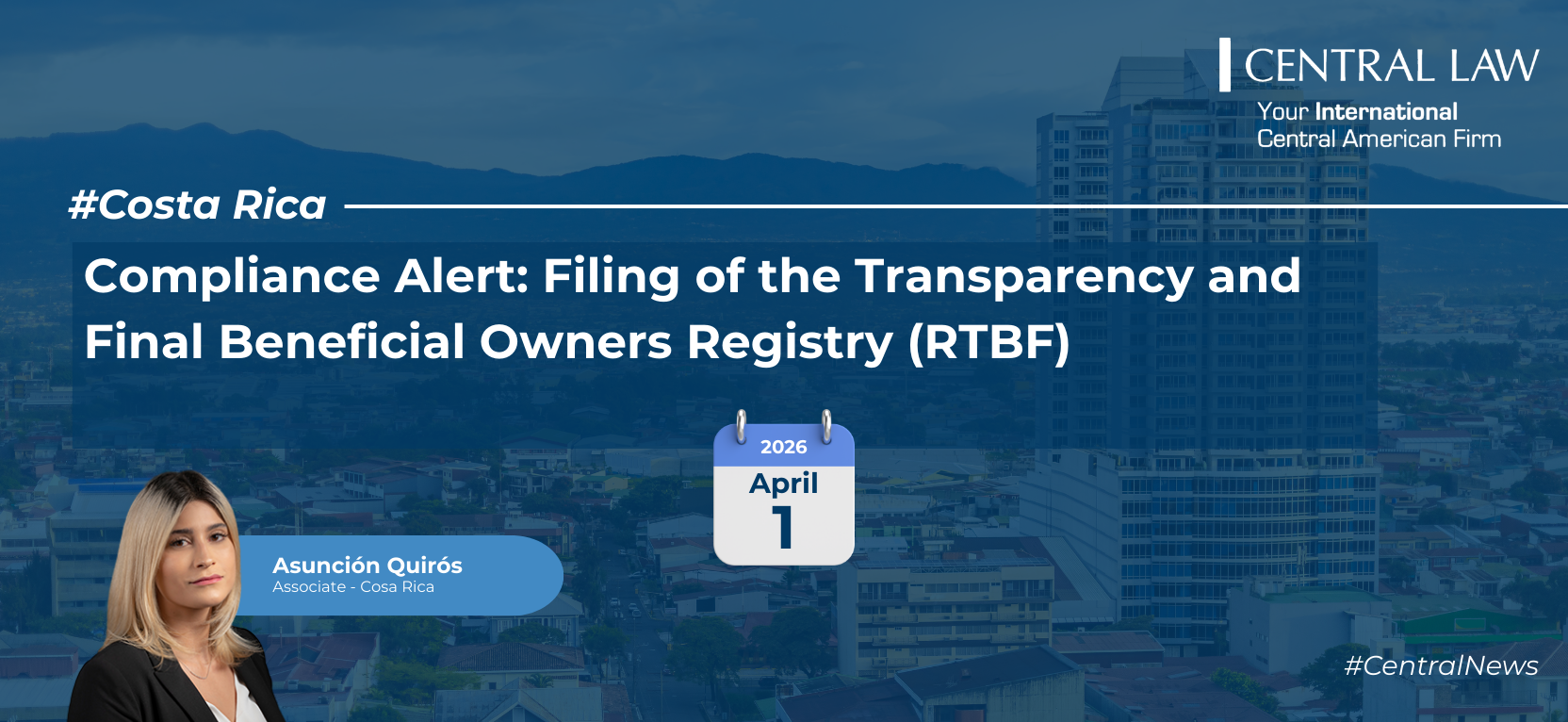 , Costa Rica | Filing of the Transparency and Final Beneficial Owners Registry (RTBF)